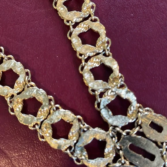 Vintage Monet Necktie Necklace